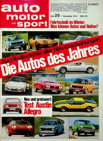 Deckblatt Auto Motor und Sport (25/1974)